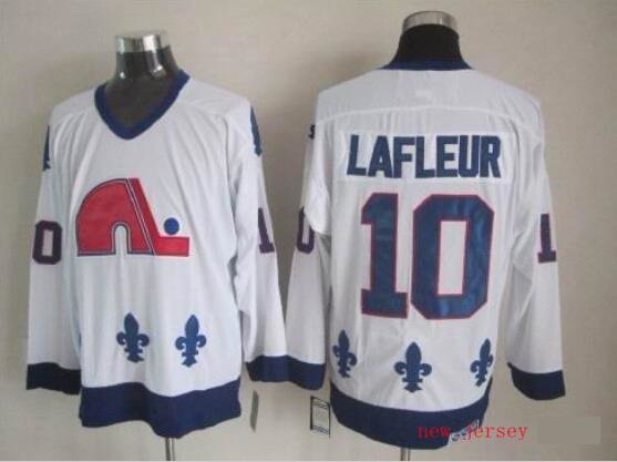 Quebec Nordiques 10  Guy Lafleur Ice Hockey Jerseys-2