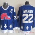 Quebec Nordiques 22 Mario Marois Ice Hockey Jerseys