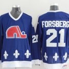 Quebec Nordiques 21 Peter Forsberg Ice Hockey Jerseys-3