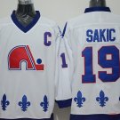 Quebec Nordiques 19 Joe Sakic Ice Hockey Jerseys-3