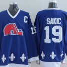 Quebec Nordiques 19 Joe Sakic Ice Hockey Jerseys-2