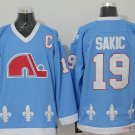 Quebec Nordiques 19 Joe Sakic Ice Hockey Jerseys-1