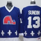 Quebec Nordiques 13 Mats Sundin Ice Hockey Jerseys-2
