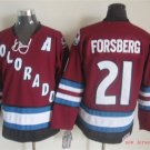 Colorado Avalanche 21 Peter Forsberg Ice Hockey Jerseys-2