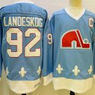 Quebec Nordiques 92 Gabriel Landeskog Ice Hockey Jerseys