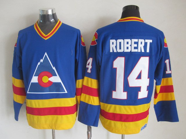Colorado Avalanche 14 Rene Robert Ice Hockey Jerseys-1