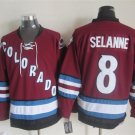 Colorado Avalanche 8 Teemu Selanne Ice Hockey Jerseys