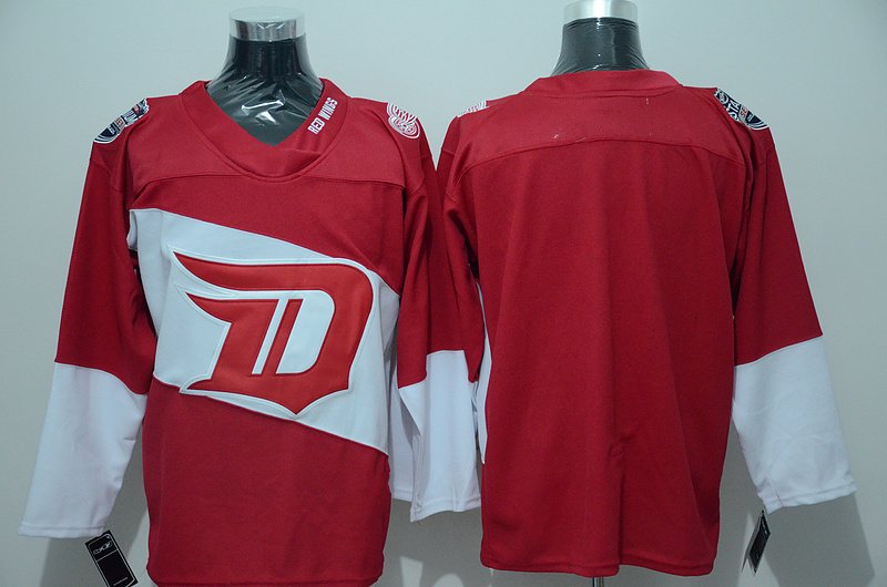Detroit Red Wings Blank Ice Hockey Jerseys-2