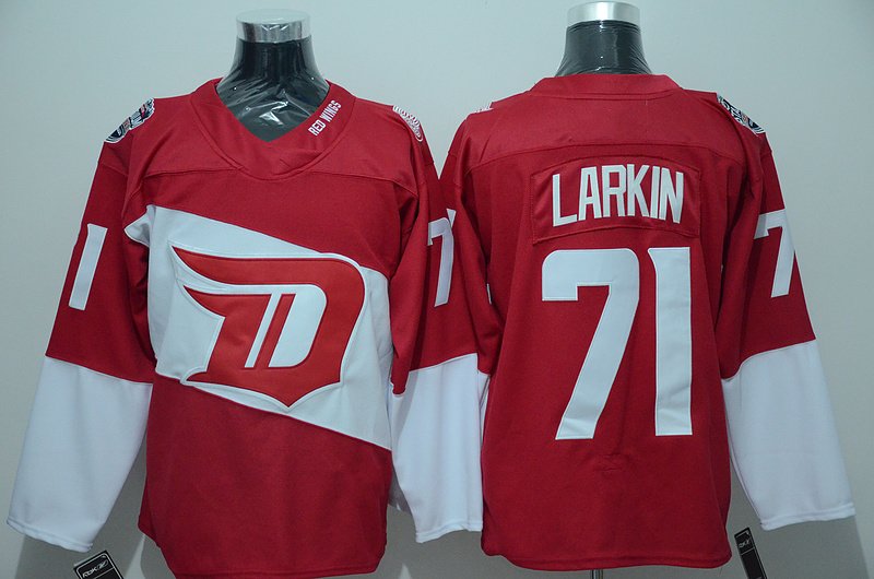 Detroit Red Wings 71 Dylan Larkin Ice Hockey Jerseys-2