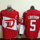 Detroit Red Wings 5 Nicklas Lidstrom Ice Hockey Jerseys-6