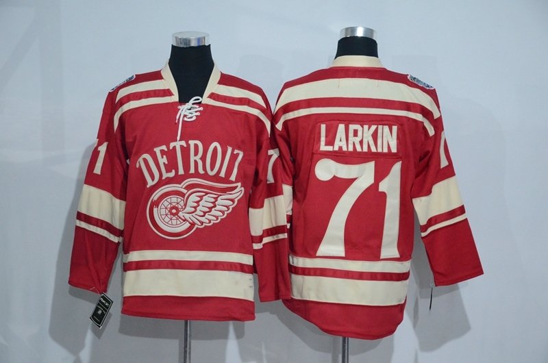 Detroit Red Wings 71 Dylan Larkin Ice Hockey Jerseys-1