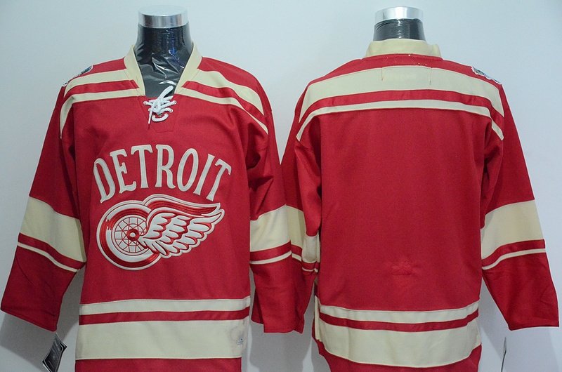Detroit Red Wings Blank Ice Hockey Jerseys-1