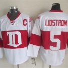 Detroit Red Wings 5 Nicklas Lidstrom Ice Hockey Jerseys-3