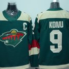 Minnesota Wild 9 Mikko Koivu Ice Hockey Jerseys-1