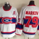 Montreal Canadiens 79 Andrei Markov Ice Hockey Jerseys-3