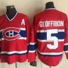 Montreal Canadiens 5 Bernie Geoffrion Ice Hockey Jerseys