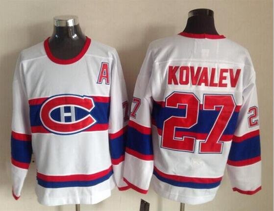 Montreal Canadiens 27 Alexei Kovalev Ice Hockey Jerseys