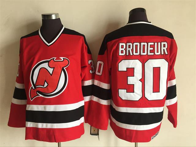 New Jersey Devils 30 Martin Brodeur Ice Hockey Jerseys