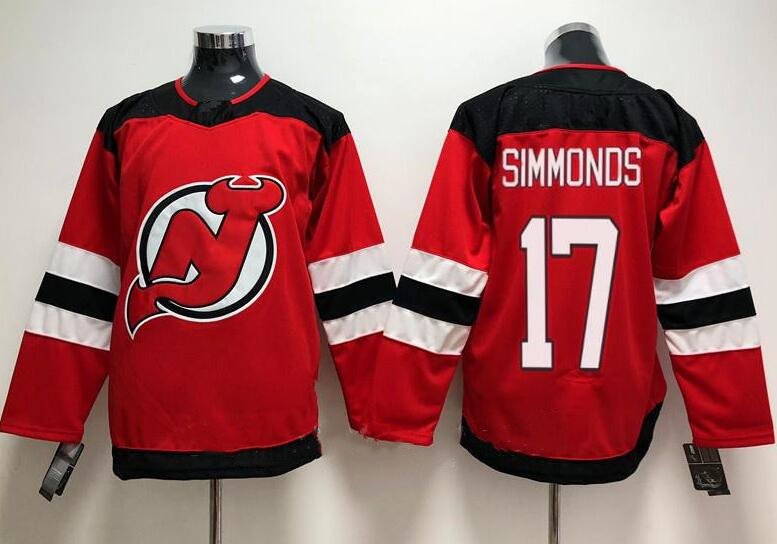 New Jersey Devils 17 Wayne Simmonds Ice Hockey Jerseys