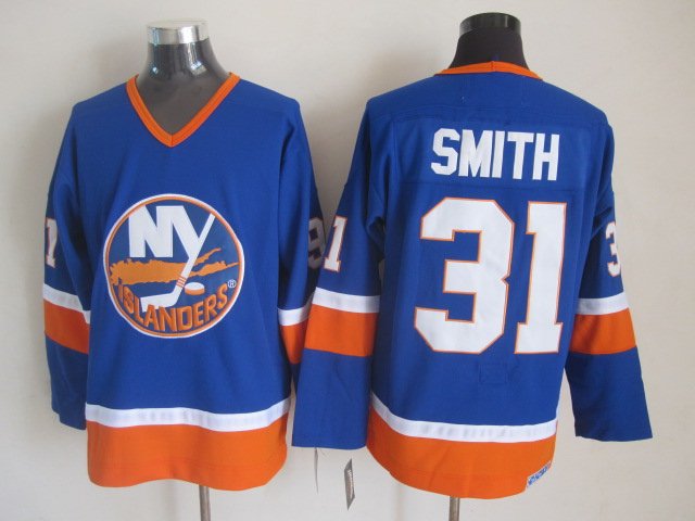 New York Islanders 31 Billy Smith Ice Hockey Jerseys-3