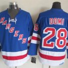 New York Rangers 28 Tie Domi Ice Hockey Jerseys