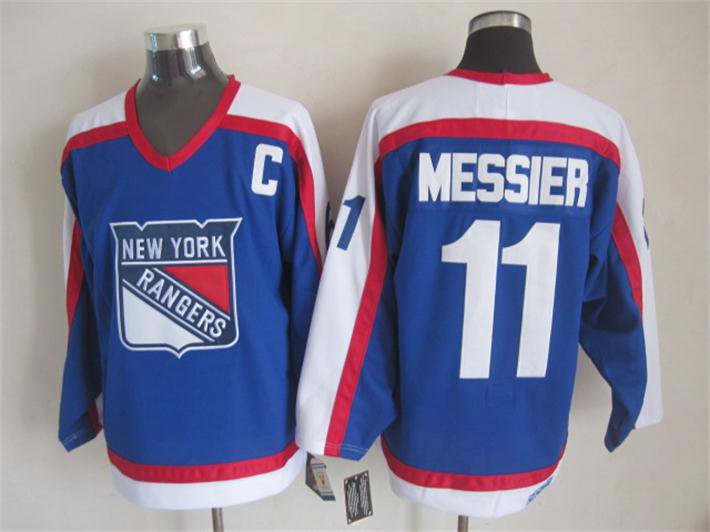 New York Rangers 11 Mark Messier Ice Hockey Jerseys-3