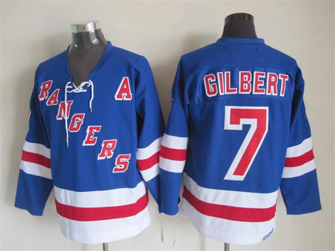 New York Rangers 7 Rod Gilbert Ice Hockey Jerseys-2