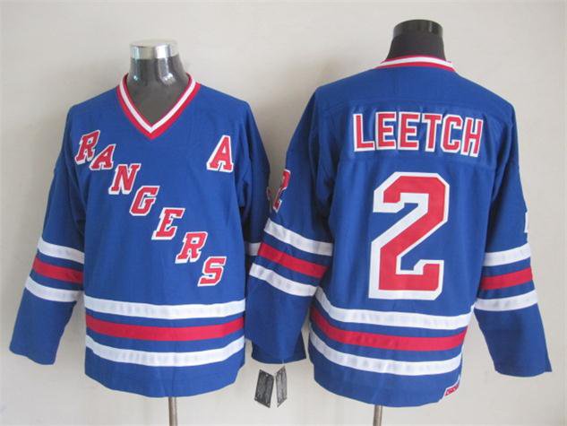 New York Rangers 2 Brian Leetch Ice Hockey Jerseys-4
