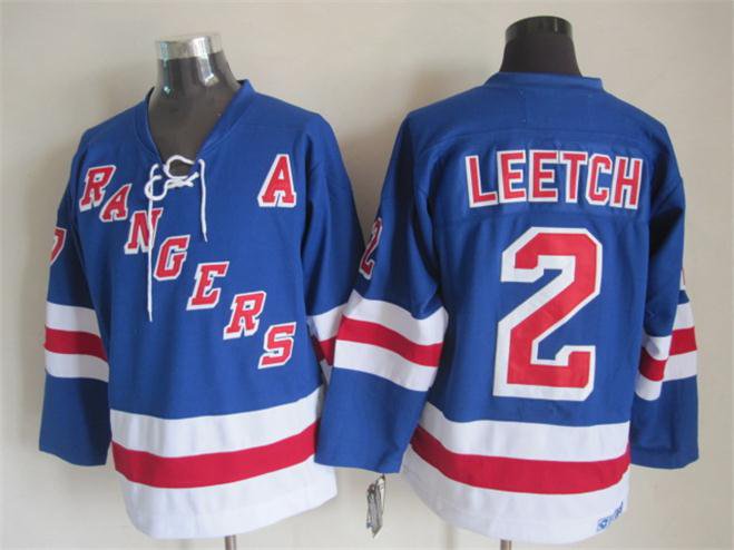 New York Rangers 2 Brian Leetch Ice Hockey Jerseys-2