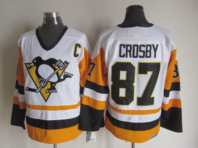 Pittsburgh Penguins 87 Sidney Crosby Ice Hockey Jerseys-4