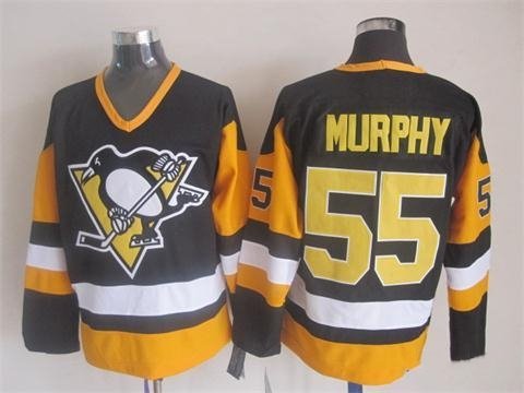 Pittsburgh Penguins 55 Larry Murphy Ice Hockey Jerseys