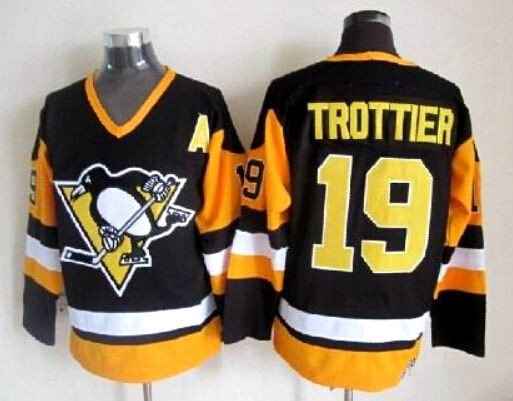 Pittsburgh Penguins 19 Bryan Trottier Ice Hockey Jerseys
