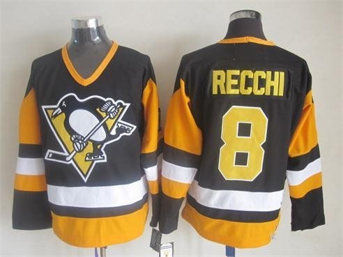 Pittsburgh Penguins 8 Mark Recchi Ice Hockey Jerseys