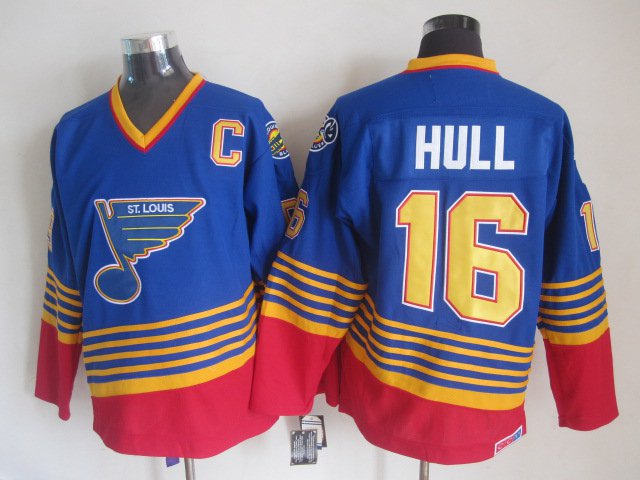 St. Louis Blues 16 Brett Hull Ice Hockey Jerseys-1
