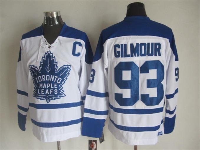 Toronto Maple Leafs 93 Doug Gilmour Ice Hockey Jerseys-7