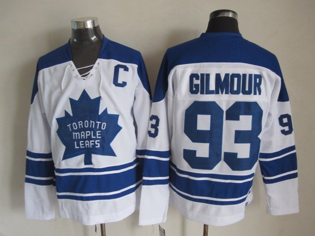 Toronto Maple Leafs 93 Doug Gilmour Ice Hockey Jerseys-5