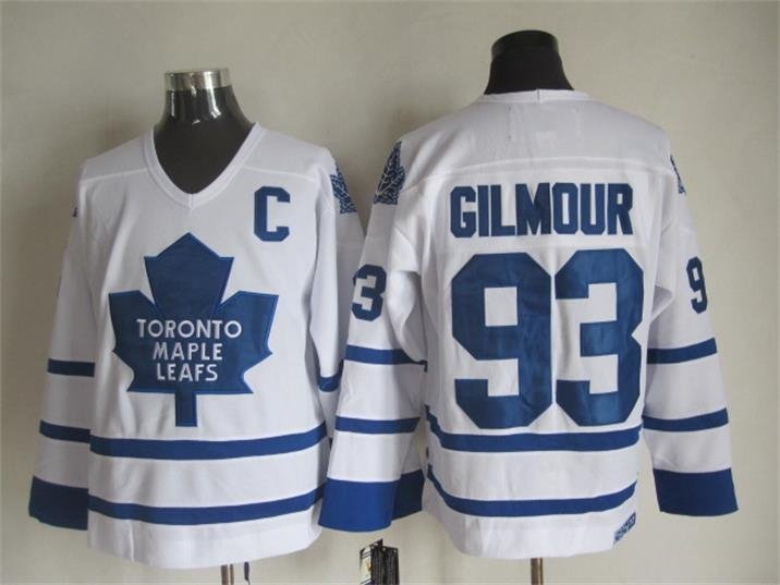Toronto Maple Leafs 93 Doug Gilmour Ice Hockey Jerseys-4