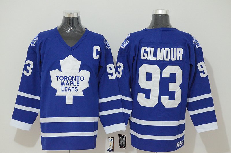Toronto Maple Leafs 93 Doug Gilmour Ice Hockey Jerseys-1