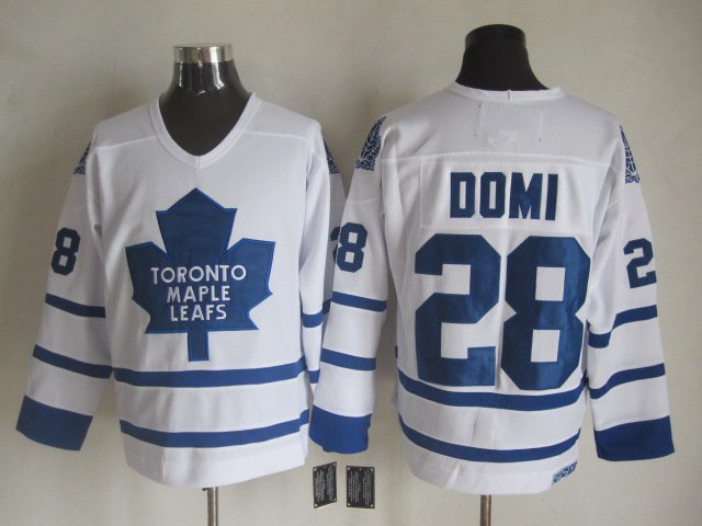 Toronto Maple Leafs 28 Tie Domi Ice Hockey Jerseys-2