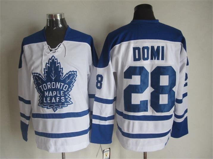 Toronto Maple Leafs 28 Tie Domi Ice Hockey Jerseys-1