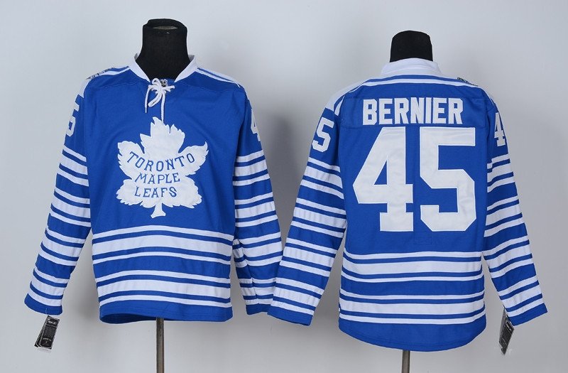 Toronto Maple Leafs 45 Jonathan Bernier Ice Hockey Jerseys