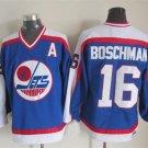 Winnipeg Jets 16 Laurie Boschman Ice Hockey Jerseys