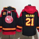 Atlanta Hawks 21 Dominique Wilkins Hoodies