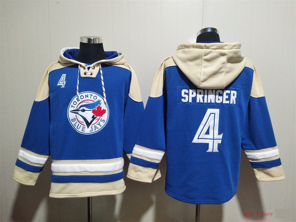 Toronto Blue Jays 4 George Springer Hoodies