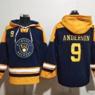 Milwaukee Brewers 9 Brian Anderson Hoodies