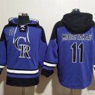 Colorado Rockies 11 Mike Moustakas Hoodies