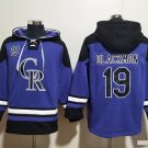 Colorado Rockies 19 Charlie Blackmon Hoodies