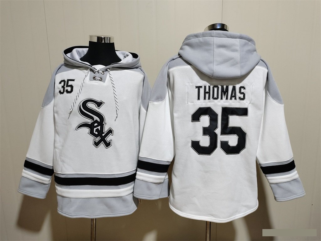 Chicago White Sox 35 Frank Thomas Hoodies-3