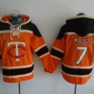 Minnesota Twins 7 Joe Mauer Hoodies-2