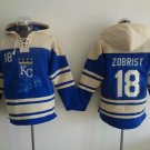 Kansas City Royals 18 Ben Zobrist Hoodies